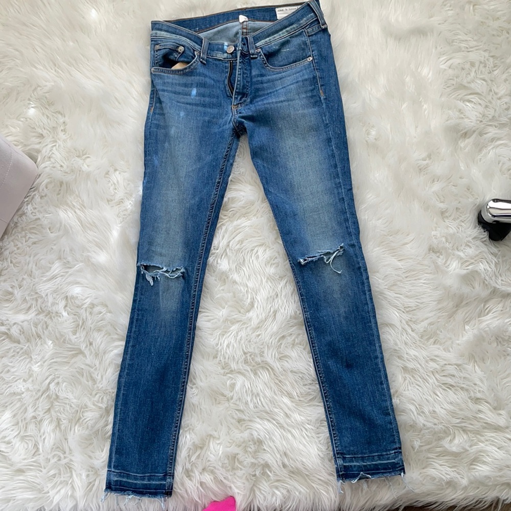 Rag and bone ripped jeans